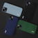 iPhone 14 Plus ABEEL Black Edge Genuine Leather Mino Phone Case - Green
