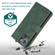 iPhone 14 Plus Zipper Wallet Bag Leather Case  - Dark Green
