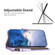 iPhone 14 Plus 9 Card Slots Zipper Wallet Leather Flip Phone Case - Light Purple