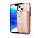 iPhone 14 Plus Card Slots PU + TPU Leather Phone Case - Rose Gold