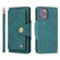 iPhone 14 Plus POLA 9 Card-slot Oil Side Leather Phone Case  - Dark Green