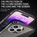 iPhone 14 Plus Stainless Steel Frame Transparent TPU Phone Case - Sierra Blue