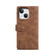 iPhone 14 Plus Retro Frosted RFID Flip Leather Phone Case  - Brown