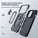 iPhone 14 Plus JOYROOM PC + TPU Dual-layer Shockproof Phone Case with Rotating Holder - Black