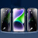 iPhone 14 Plus Anti-peeping Magnetic Tempered Glass Phone Case  - Purple