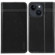 iPhone 14 Plus GEBEI Top-grain Horizontal Flip Leather Phone Case - Black