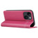 iPhone 14 Plus GEBEI Top-grain Horizontal Flip Leather Phone Case - Rose Red