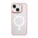 iPhone 14 Plus Mutural Color Holder Magsafe Phone Case - Pink