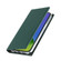 iPhone 14 Plus Litchi Texture Genuine Leather Phone Case - Dark Green