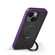 iPhone 14 Plus WIWU ZMM-010 TPU+PC Lithium Alloy Bracket Magsafe Phone Case - Purple