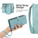iPhone 14 Plus Zipper Wallet Detachable MagSafe Leather Phone Case - Blue
