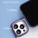 iPhone 13 Pro Max Colorful Metal Lens Ring Phone Case  - Black