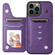 iPhone 13 Pro Max Solid Color Double Buckle Zipper Shockproof Phone Case  - Purple