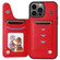 iPhone 13 Pro Max Solid Color Double Buckle Zipper Shockproof Phone Case  - Red