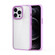 iPhone 13 Pro Max Ming Shield Hybrid Frosted Transparent PC + TPU Scratchproof Shockproof Case  - Purple
