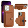 iPhone 13 Pro Max Shockproof Leather Phone Case with Card Holder - Brown
