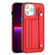 iPhone 13 Pro Max Shockproof Leather Phone Case with Wrist Strap - Red