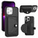 iPhone 13 Pro Max Shockproof Leather Phone Case with Card Holder - Black