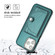 iPhone 13 Pro Max Shockproof Leather Phone Case with Card Holder - Green