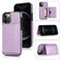 iPhone 13 Pro Max Shockproof PU + TPU Protective Case with Card Slots & Holder  - Purple