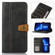 iPhone 13 Pro Max Stitching Thread Calf Texture Leather Phone Case  - Black