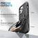 iPhone 13 Pro Max 3 in 1 PC + TPU Phone Case with Ring Holder  - Black