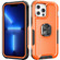 iPhone 13 Pro Max 3 in 1 PC + TPU Phone Case with Ring Holder  - Orange