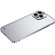 iPhone 13 Pro Max Metal Frame Frosted PC Shockproof Phone Case  - Silver