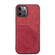 iPhone 13 Pro Max Card Slots Full Coverage PU+TPU Phone Case  - Red