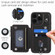 iPhone 13 Pro Max Zipper Card Slots RFID Phone Case - Black
