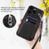 iPhone 13 Pro Max Zipper Card Slots RFID Phone Case - Black