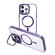 iPhone 13 Pro Max MagSafe Magnetic Invisible Holder Transparent Phone Case - Purple