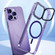 iPhone 13 Pro Max MagSafe Magnetic Invisible Holder Transparent Phone Case - Purple