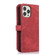 iPhone 13 Pro Max Dream 9-Card Wallet Zipper Bag Leather Phone Case - Red