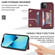 iPhone 13 Pro Max Line Card Holder Phone Case  - Wine Red