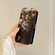 iPhone 13 Pro Max Oil Painting Pattern Mirror Leather Phone Case - Tobacco Pipe