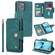 iPhone 13 Pro Max POLA 9 Card-slot Oil Side Leather Phone Case  - Dark Green