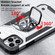 iPhone 13 Pro Max WK WTP-012 Shockproof PC + TPU + Metal Phone Case with Ring Holder  - Silver