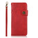iPhone 13 Pro Max KHAZNEH Dual-Splicing Cowhide Texture Horizontal Flip Leather Case with Holder & Card Slots & Wallet & Lanyard  - Red