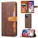 iPhone 13 Pro Max Calf Texture Double Fold Clasp Horizontal Flip Leather Case with Photo Frame & Holder & Card Slots & Wallet  - Brown