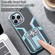 iPhone 13 Pro Max WK WTP-013 Shockproof PC + TPU Phone Case with Metal Holder  - Deep Blue