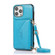 iPhone 13 Pro Max Multi-functional Cross-body Card Bag TPU+PU Back Cover Case with Holder & Card Slot & Wallet  - Blue