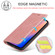 iPhone 13 Pro Max LC.IMEEKE Strong Magnetic PU + Matte TPU Horizontal Flip Leather Case with Holder & Card Slots & Wallet iPhone 13 Pro - Rose Gold