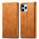 iPhone 13 Pro Max LC.IMEEKE Strong Magnetic PU + Matte TPU Horizontal Flip Leather Case with Holder & Card Slots & Wallet  - Brown
