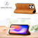 iPhone 13 Pro Max LC.IMEEKE Strong Magnetic PU + Matte TPU Horizontal Flip Leather Case with Holder & Card Slots & Wallet  - Brown