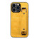 iPhone 13 Pro Max Crocodile Wristband Wallet Leather Back Cover Phone Case - Yellow