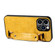 iPhone 13 Pro Max Crocodile Wristband Wallet Leather Back Cover Phone Case - Yellow