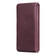 iPhone 13 Pro Max Multifunctional Magnetic Copper Buckle Horizontal Flip Solid Color Leather Case with 10 Card Slots & Wallet & Holder & Photo Frame  - Wine Red