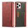 iPhone 13 Pro Max LC.IMEEKE LC-001 Series PU + TPU Color Matching Frosted Horizontal Flip Leather Case with Holder & Card Slot  - Red