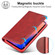 iPhone 13 Pro Max LC.IMEEKE LC-001 Series PU + TPU Color Matching Frosted Horizontal Flip Leather Case with Holder & Card Slot  - Red